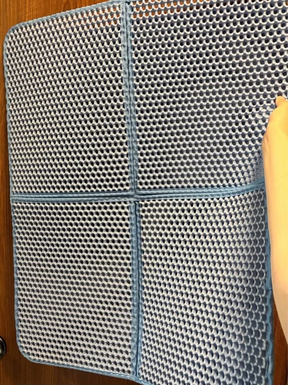 Light Blue Cat litter trapping mat